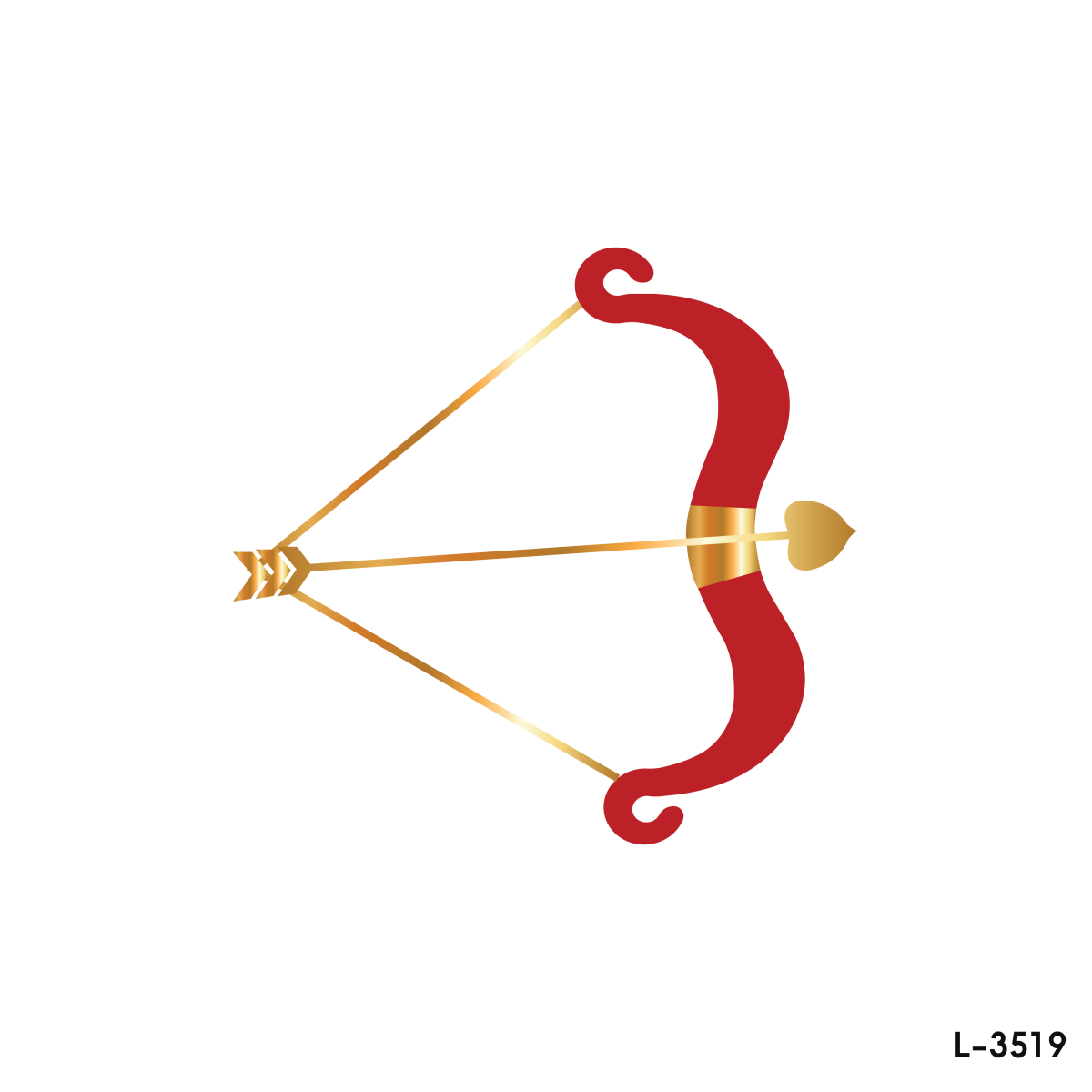 Cupid's bow and arrow.