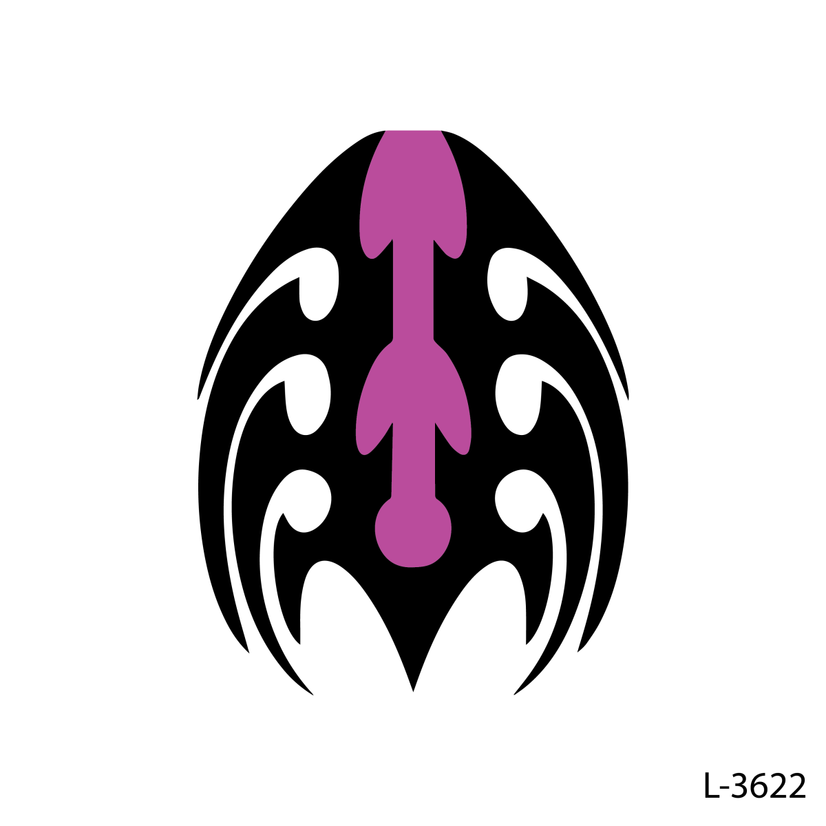 flat tribal tattoo .